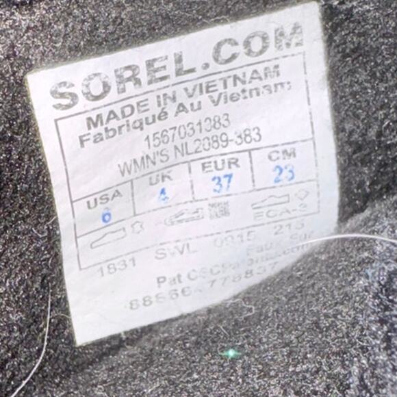 Sorel Winter Carnival Snow Boots Women’s 6 Olive Green Suede Fur Waterproof - Picture 9 of 10